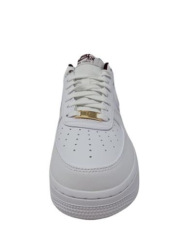 Nike Womens WMNS Air Force 1 Shoes, White/White-Team Red, 6.5 M US