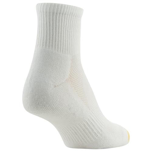 GOLDTOE Women's Half Cushion Sport Quarter Socks with Mesh, 6-Pairs4