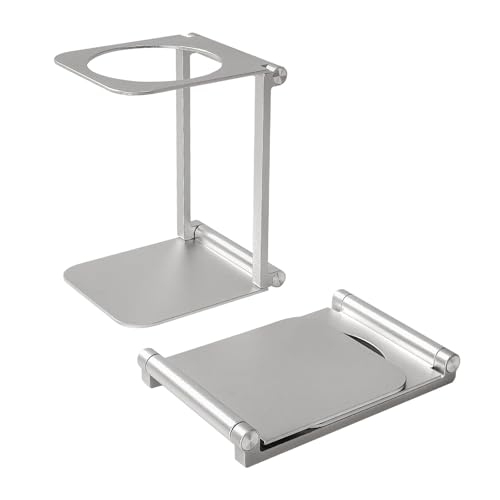 Pour over Dripper Stand,Portable &Foldable Aluminum Coffee Dripper Holder Rack, Espresso Machine Stand Suitable for Home,Office,Camping,Coffee Stand with Base for Hand Press Espresso Coffee Maker