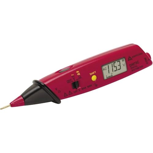 Multimètre numérique type stylo DM73C avec écran LCD et sélection automatique