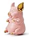 HAUCOZE Piggy Bank Coin Bank Pig Statue Gifts Polyresin Home Decor Arts Pink 8.3 inch