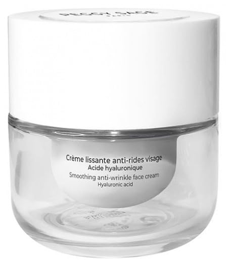 Peggy Sage, Crema Viso Anti-Rughe, Lisciante e Idratante, con Acido Ialuronico, Formula Professionale, 89% Ingredienti Naturali, 50 ML