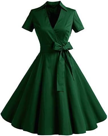 Timormode Audrey Hepburn rockabilly Swing sukienka z krótkim rękawem