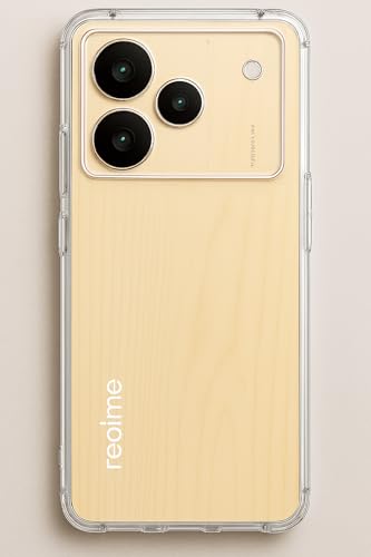Image of COVERBLACK Flexible Rubber Case Back Cover Compatible for Realme RMX5116 / P4Pro (6.8) - Transparent