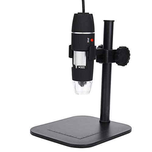 Microscope S02 50-500X 8LED Light Digital con Lifting Support Bracket Instrument usb bianco