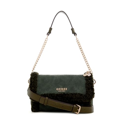 Image of GUESS Womens Davika Flap Shoulder Bag | Flap