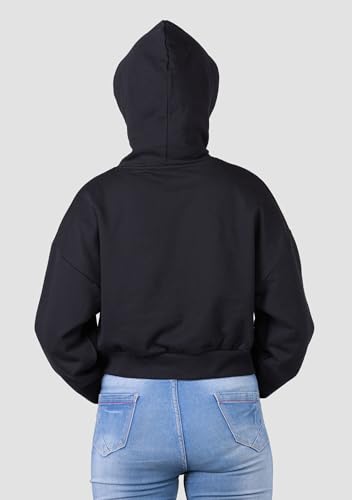 Image of Baggy Fit Hooded Sweatshirt Drop Shoulder |Printed Full Sleeve Hoodie for Women