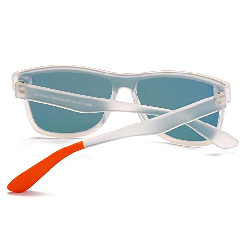 Image of DUBERY Fashion Polarized Sunglasses for Women Men 100% UV Protection Trendy Siamese Lens Shades D8030