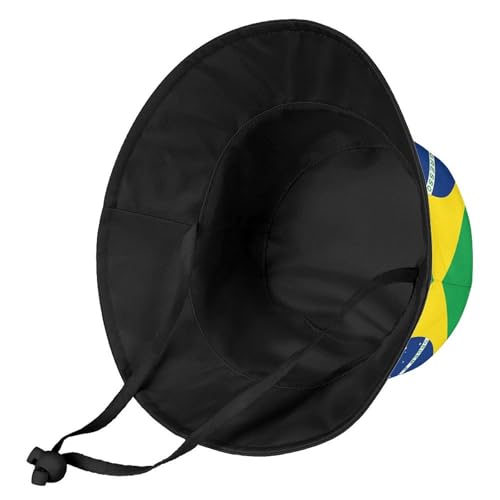 Brazilian FlagChildren's Bucket Hat for Boys and Girls, Breathable Summer Beach Hat2