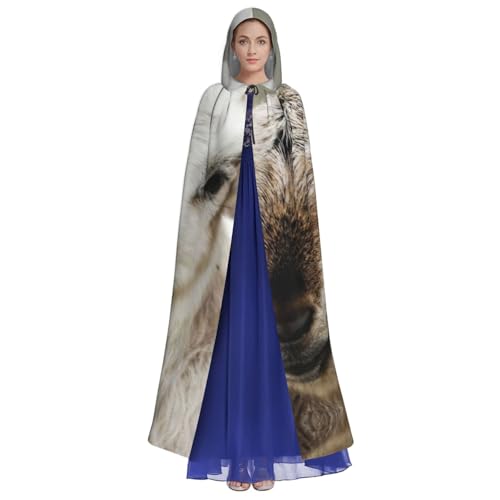 Cape à capuche imprimé chèvre EdWal costume durable sorcière - 2