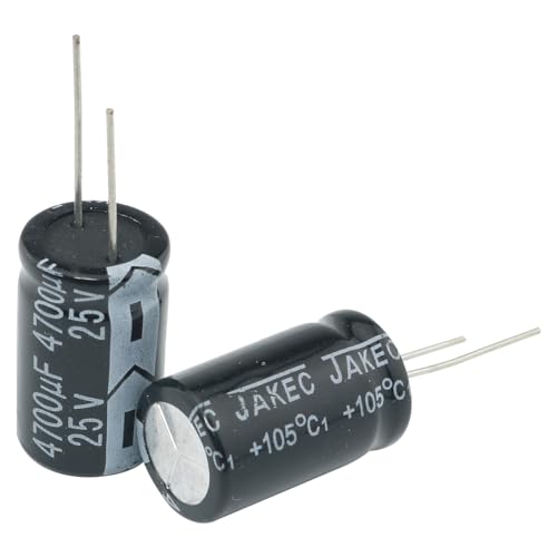FMHXG 10PCS Aluminum Electrolytic Capacitors 25V4700UF 16x25mm for Household Appliances Electronic Products DIY Circuit Boards - Thumbnail 3