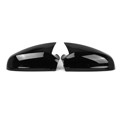 Shkalacar 2pcs Car Wing Mirror Covers Caps Replacement for Opel Vauxhall Astra H MK5 2004–2009 Rearview Mirror Housing Mirror Cover Cap Replacement