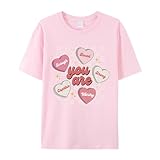 ​​Women's Festival T-Shirt - Funny Holiday Graphic Tee, Valentine's St. Patrick's Easter Mother's Day Print T-Shirt Pink S