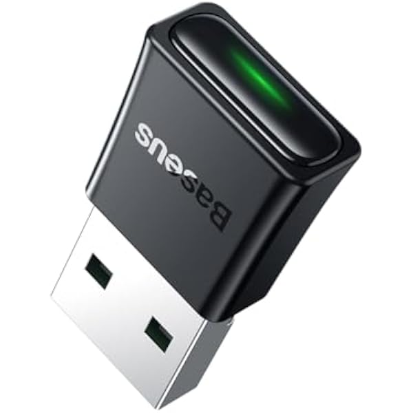 Baseus BA07 - Adapter USB Odbiornik Nadajnik Bluetooth 5.3, do komputera, 5 urządzeń