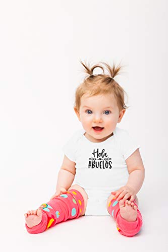 Hola Abuelos - Funny Baby Essentials Bodysuit - Newborn Boy Clothes Baby Girl Romper Outfit4