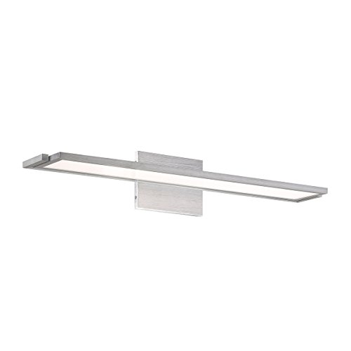 Line 24in LED Bathroom Vanity or Wall Light 3000K in Brushed Aluminum