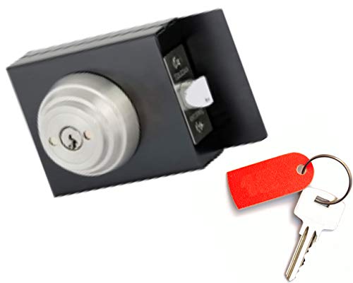 Double Keyed Gate Latch Lock : Secure Automatic Locking On Both Sides : Anti-Vandal Concealed Screws : Weldable Steel Lock Box : Grade 3 Stainless Steel