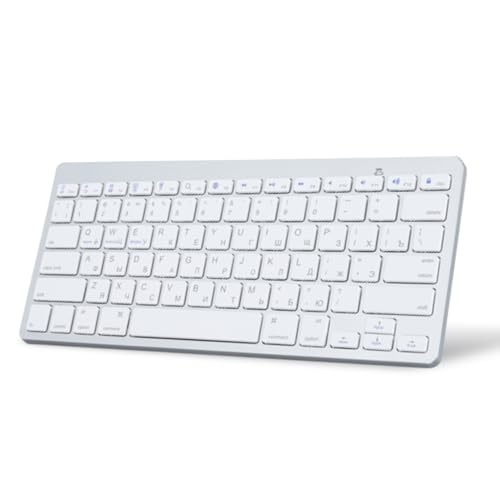 Gugxiom Russian Keyboard, Bilingual Multi Device Bluetooth...