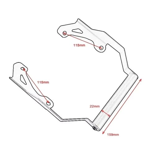 Support navigation GPS moto NC750X DCT support téléphone 2021-2023 - 5