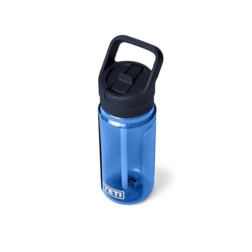 Image of YETI Yonder 600 ml /20 oz Water Bottle with Yonder Straw Cap, Royal Blue