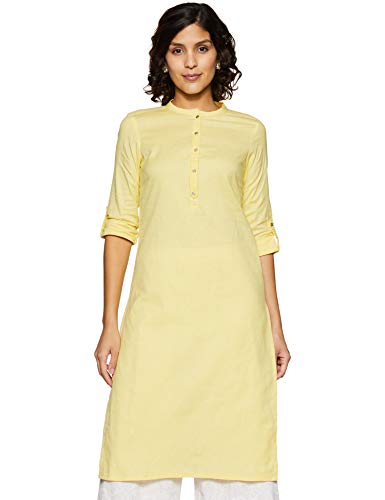 Image of W for Woman Women's Cotton Regular Fit Regular Kurta