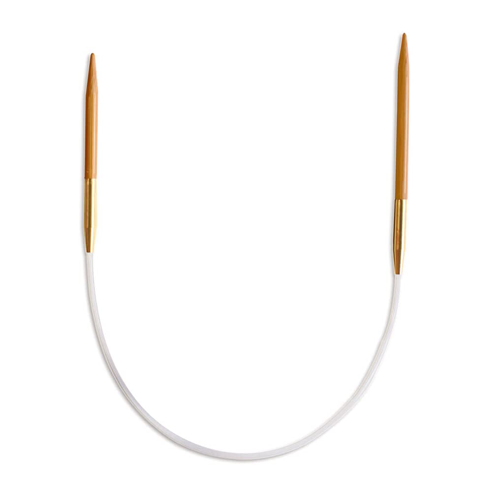 Seeknit Circular Knitting Needles, Bamboo, Brown, 23 cm x 3.75 mm