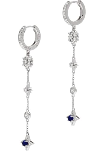 Emporio Armani Damen-Ohrringe aus Edelstahl oder Halbedelmetall mit Bügel-, Haken- oder Pfostenverschluss, Silberner Kelch