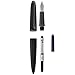 Diplomat D40301028 Aero Fountain Pen with Steel Broad Nib - Black