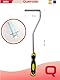 Quercos Farbwalzenbügel Softgriff | Farbwalze Steckbügel 6mm Länge 40cm | Lackierwalze Bügel für 10-12 cm Farbroller | Aufsteckbügel | Malerrollen-Bügel | Bügel für Farbrolle (C)