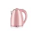 Bouilloire électrique à ébullition Rapide avec Filtre réutilisable Isolation à Double paroi et Protection scellée en Silicone Contre l'ébullition à Sec 1,8 Litre 1500W Rose et Acier Inoxydable