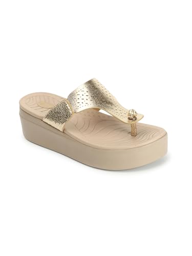 Image of ELLE Women's Perforated Platform heel Sandals