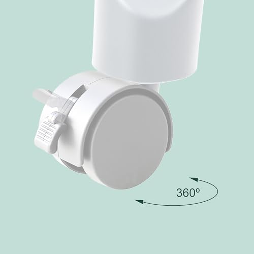 Perchero móvil regulable de acero, burro para ropa extensible con ruedas y balda 8