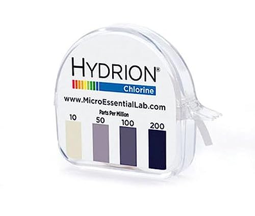 Micro Essential Lab CM-240 Hydrion Chlorine Dispenser 10-200 PPM Test Roll Plus Extra Roll 200 Tests - Thumbnail 2