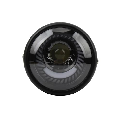 Phare LED Rond 6,5" pour Moto Cruiser et Bobber - Feu de Travail Étanche