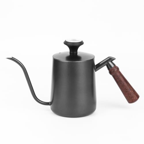 Generic Pour Over Kettle 304 Stainless Steel Gooseneck Kettle with thermometer Good-Grade Easy-Clean Suitable for Pour-over Coffee French Press and Tea 600ml