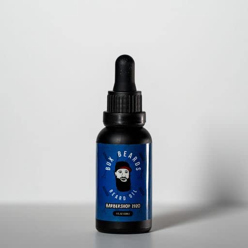 Aceite para barba fabricado en los Estados Unidos con ingredientes naturales, aroma a barbería 1920, 1 onza