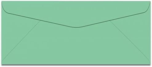 Earthchoice Green No 10 (4-1/8-x-9-1/2) Envelopes 500-pk - 089 GSM (24/60lb Text) PaperPapers holds letter paper folded 3-way Econo Standard #10, Professional and DIY Business Envelopes