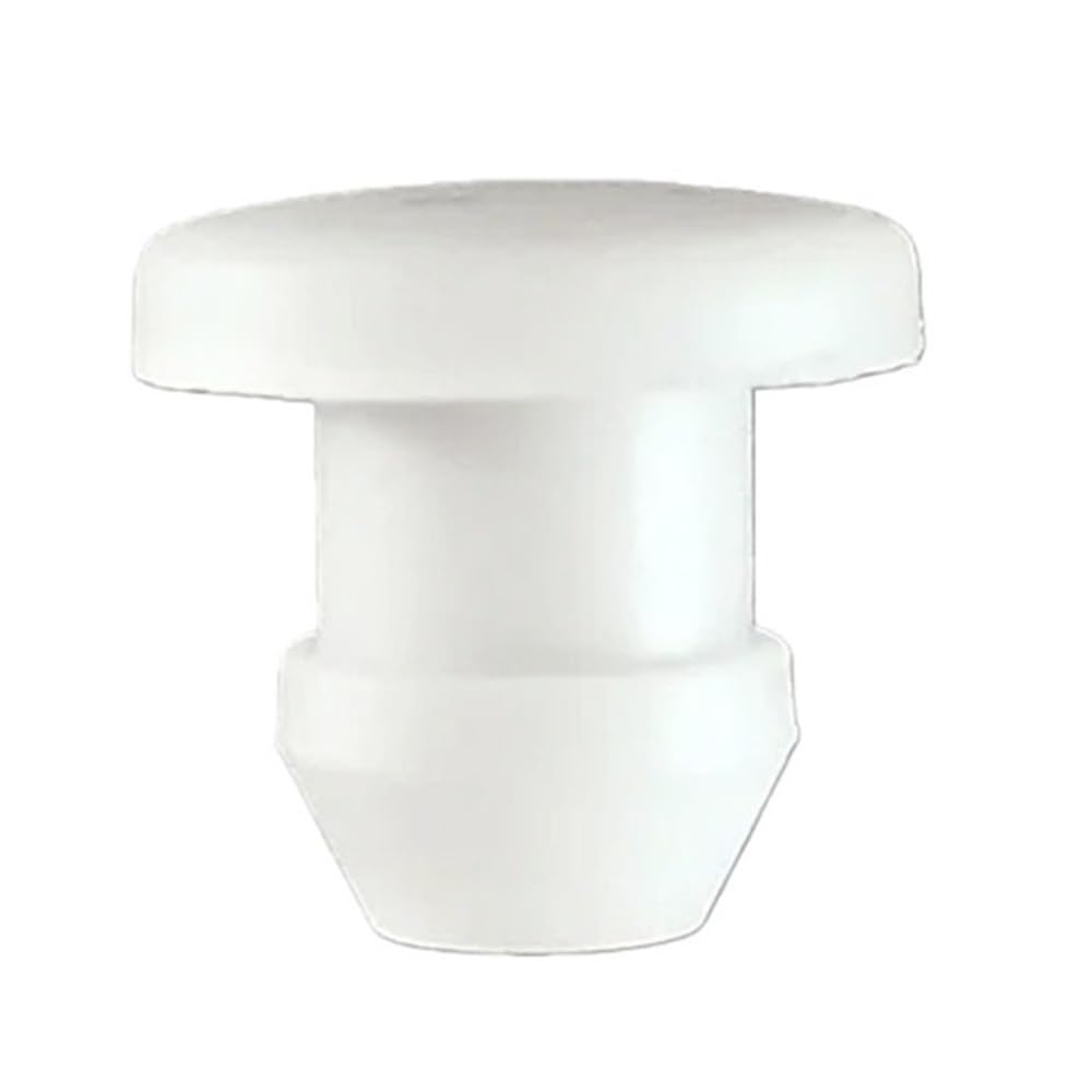 Tapas blancas Tapones tipo T Goma de silicona, juntas cónicas a presión for tubo circular 10 piezas(50.6mm)