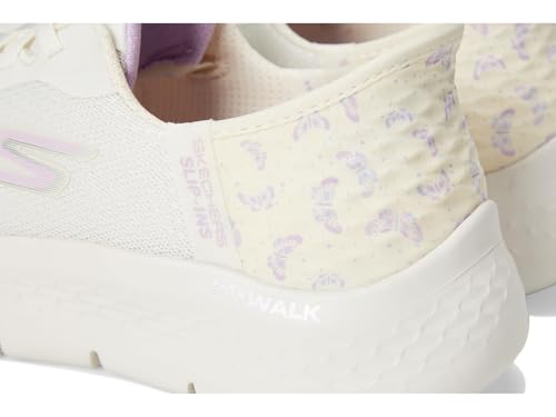 Skechers Skechers Women's Go Walk Flex Eva Hands Free Slip-Ins Sneaker, Natural/Purple, 9