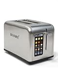 BIOME SmartToast&trade; Digital Touchscreen 2-Slice Toaster | 6 Bread Types &amp; 6 Browning Levels | Reheat &amp; Defrost | Large Color Screen | Free Sandwich Maker &amp; Bamboo Tong Amazon Deal