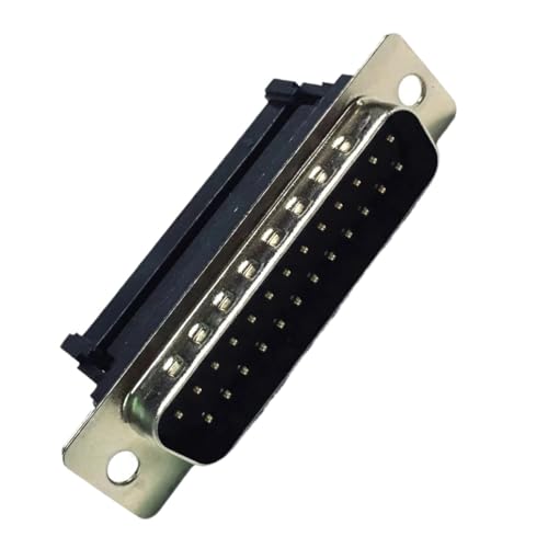 KKKLMMTT DB25 DB9PIN metalowe złącze D podzielony stycznik piercing męski adapter złącza 2 rzędy 5 szt. (25P)