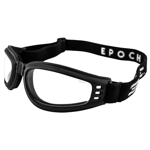 Epoch Eyewear The Auto-Darkening Photochromic Padded Folding Motorcycle Goggles