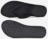 KuaiLu Flip Flops Women Arch Support Yoga Mat Comfortable Summer Beach Walking Thong Cushion Sandals Slip on Outfits Travel Essentials Orthotic Slides Indoor Outdoor Slippers Shoes Black 6 - Image 7