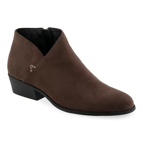 Aerosoles Women's CAYU Ankle Boot, Java Faux Suede, 9.5 Wide2
