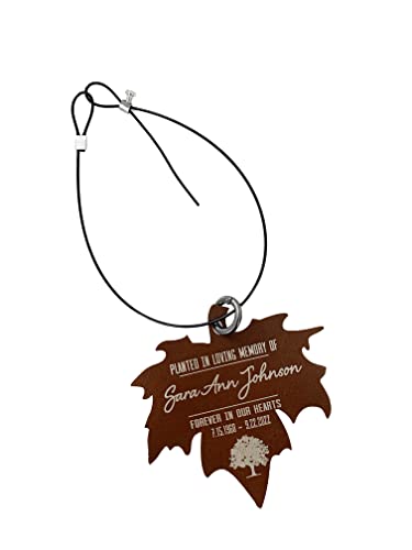 Personalized Memorial Tree Dedication Tag Tree Marker Memorial Garden Sign Planted In Loving Memory Forever In Our Hearts for memorial Garden Gift Giving2