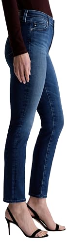 AG Adriano Goldschmied Women's Mari Mid Rise Slim Straight Jean in Epilogue4