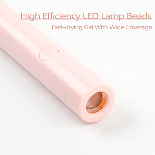 ANGNYA Portable Mini UV LED Nail Lamp Pen Shape Nail Dryer for Gel Nails UV Gel Light 6W Curing Lamp Quickly Drying for Nails Professional LED Gel Nail Light for DIY at Home... - Image 4