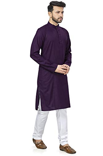 Image of BE ACTIVE Linen Blend Solid Pattern Trendy Comfortable Stylish Full Sleeve Kurta Men's Ethnic Wear