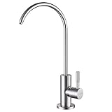 ESOW Kitchen Drinking Water Filtration Faucet, Lead-Free Water Filter Faucet, Fits Most Reverse Osmosis Units Non-Air Gap, Stainless Steel 304 Body Brushed Nickel Finish