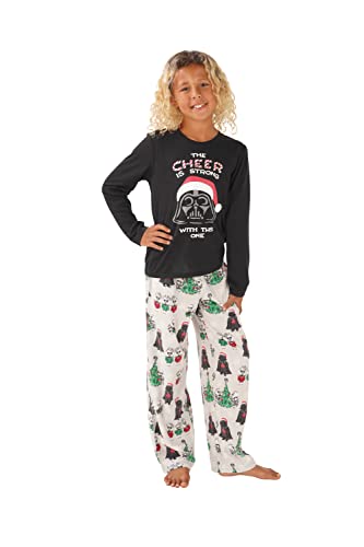 Nite Nite Munki Munki Men's LS Tee and Pant Jersey PJ Set, Star Wars Holiday, Small4